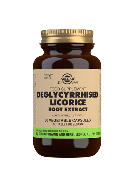 Solgar - Deglycyrrhised Licorice Root Extract S.F.P. (60 Veg Caps)